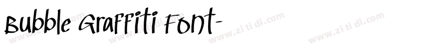 Bubble Graffiti Font字体转换 Bubble Graffiti Font字体转换